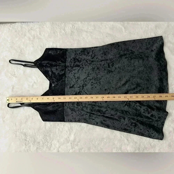 Victoria’s Secret Romantic Goth Velvet Slip Dress Mini Small Black 2000s Y2K - Picture 12 of 12